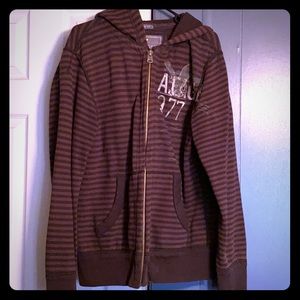 American Eagle Heavy Brown zip up